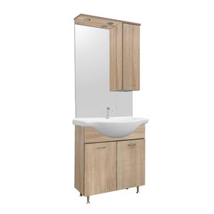 Set mobilier baie Vanessa 75, stejar Sonoma