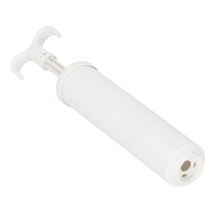Pompa de vidat pentru saci de haine, din plastic, 38cm, alb