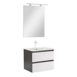 Set mobilier baie Vario Forte 60, antracit-alb
