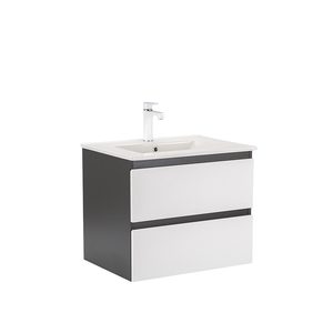 Masca chiuveta baie Vario Forte 60 cu lavoar, antracit-alb