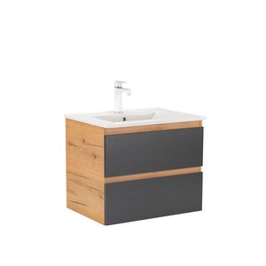 Masca chiuveta baie Vario Forte 60 cu lavoar, stejar-antracit