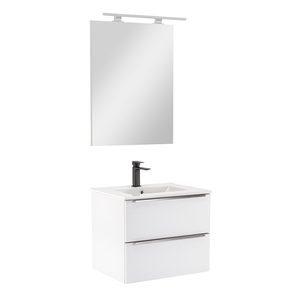 Set mobilier baie Vario Trim 60, alb-alb