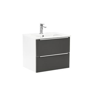Masca chiuveta baie Vario Trim 60 cu lavoar, alb-antracit