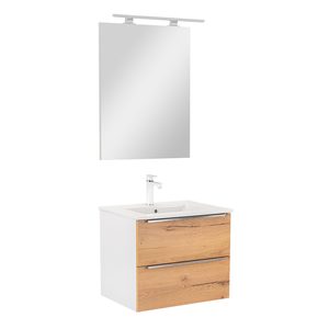 Set mobilier baie Vario Trim 60, stejar alb
