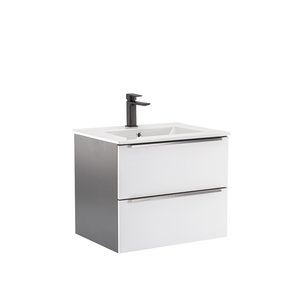 Masca chiuveta baie Vario Trim 60 cu lavoar, antracit-alb