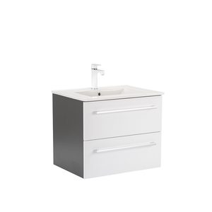 Masca chiuveta baie Vario Clam 60 cu lavoar, antracit-alb