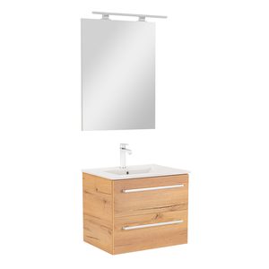 Set mobilier baie Vario Clam 60, stejar-stejar
