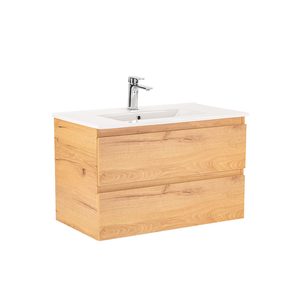 Masca chiuveta baie Vario Forte 80 cu lavoar, stejar-stejar