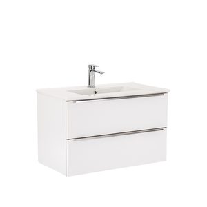 Masca chiuveta baie Vario Trim 80 cu lavoar, alb-alb