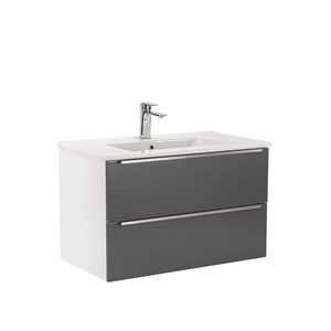 Masca chiuveta baie Vario Trim 80 cu lavoar, alb-antracit