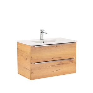 Masca chiuveta baie Vario Trim 80 cu lavoar, stejar-stejar
