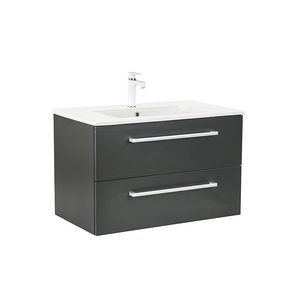 Masca chiuveta baie Vario Clam 80 cu lavoar, antracit-antracit