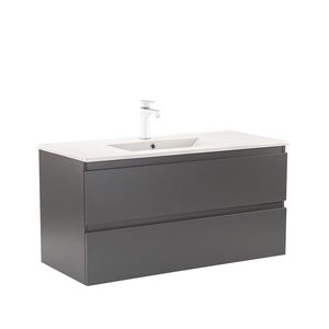 Masca chiuveta baie Vario Forte 100 cu lavoar, antracit-antracit