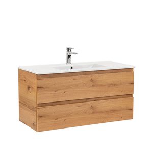 Masca chiuveta baie Vario Forte 100 cu lavoar, stejar-stejar