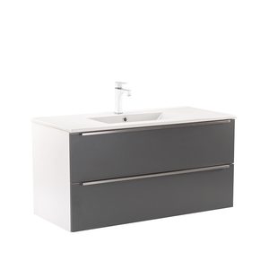Masca chiuveta baie Vario Trim 100 cu lavoar, alb-antracit