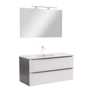 Set mobilier baie Vario Trim 100, antracit-alb