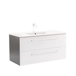 Masca chiuveta baie Vario Clam 100 cu lavoar, antracit-alb