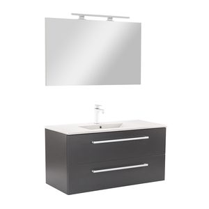 Set mobilier baie Vario Clam 100, antracit-antracit