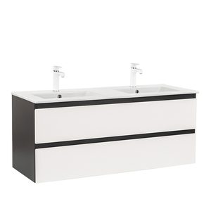 Masca chiuveta baie Vario Forte 120 cu lavoar, antracit-alb