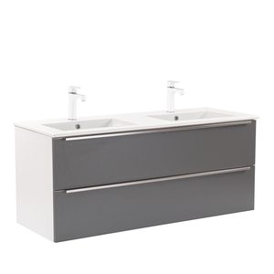 Masca chiuveta baie Vario Trim 120 cu lavoar, alb-antracit