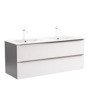 Masca chiuveta baie Vario Trim 120 cu lavoar, antracit-alb