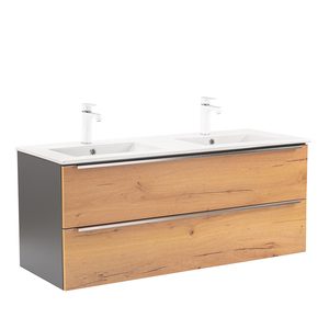 Masca chiuveta baie Vario Trim 120 cu lavoar, stejar antracit