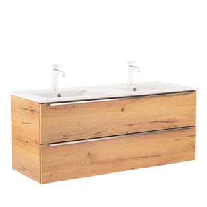 Masca chiuveta baie Vario Trim 120 cu lavoar, stejar- stejar
