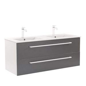 Masca chiuveta baie Vario Clam 120 cu lavoar, alb-antracit