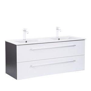 Masca chiuveta baie Vario Clam 120 cu lavoar, antracit-alb