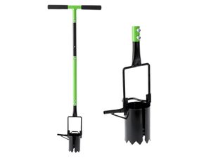 Plantator manual pentru rasaduri cu reglaj inaltime, 108 cm, otel, negru