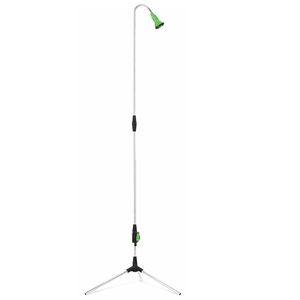 Dus de gradina pe trepied cu conectare la furtun, reglabil pe inaltime, utilizare exterior, 210 cm
