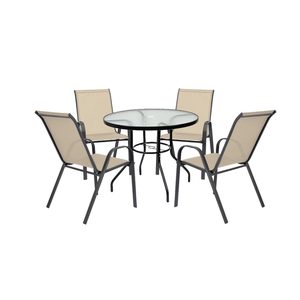 Set mobilier de grădină Tanger 4+1 bej
