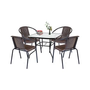 Set mobilier de gradina Rozetta 4+1 maro